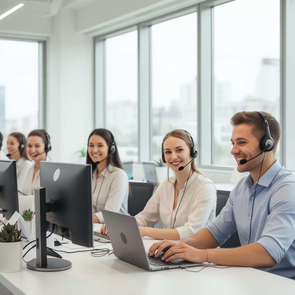 Marketplace Hubs support team in a bright modern office